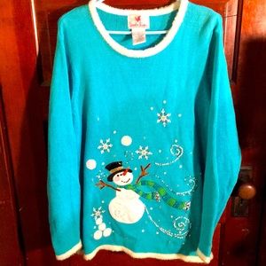 Quaker Factory Vintage Christmas Sweater
